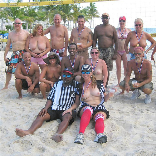 Topless Volleyball Fantasy Fest - Swingers Blog