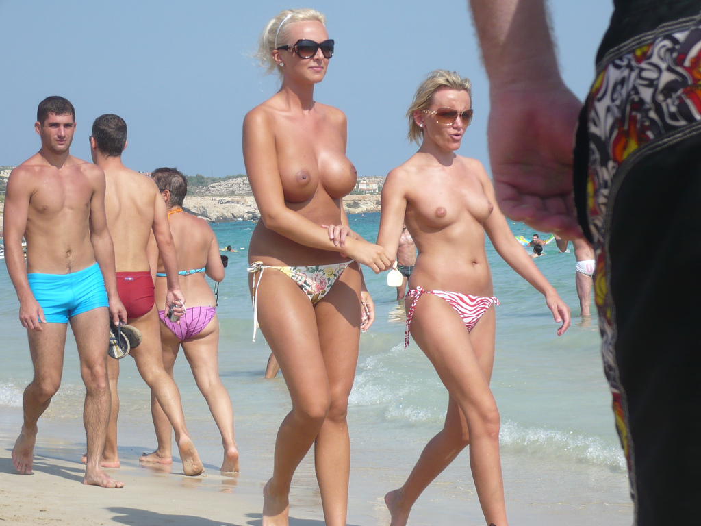 Topless Beach Boobs - Swingers Blog image