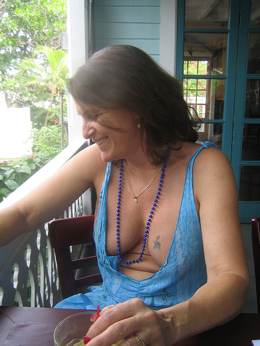 Wife Cleavage Public - Swingers Blog