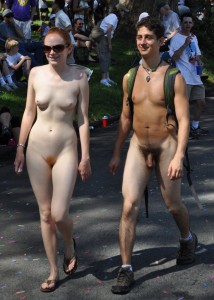 Bay to Breakers Nude Couple