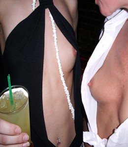 topless cocktail dress