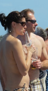 Topless Cruise Couple