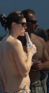 Topless Cruise Couple